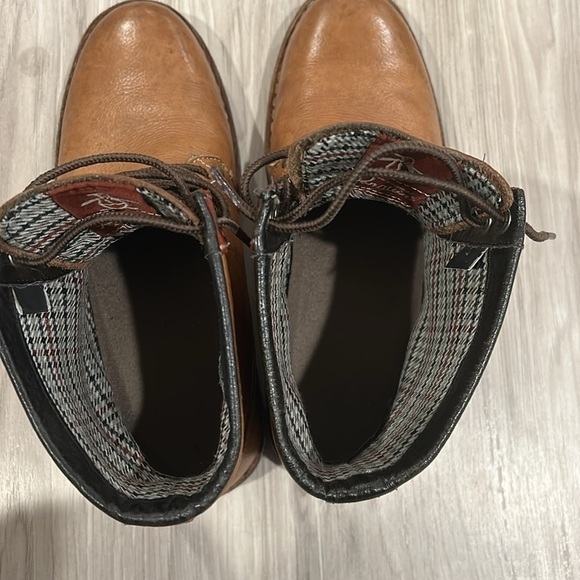 Original Penguin Drago Leather Jerry Jeff Lace-Up Boots size 8 - Picture 5 of 9